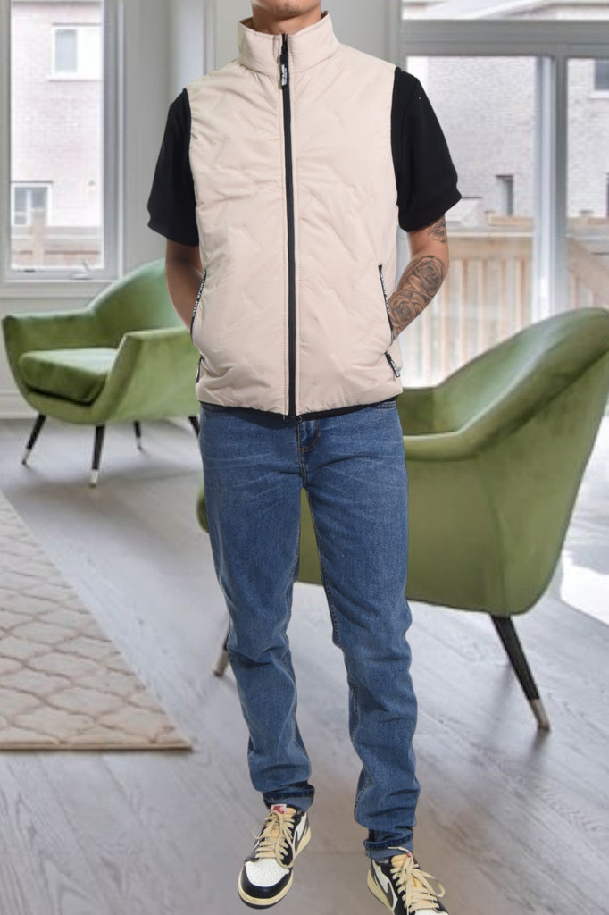 Mens Cream Body Warmer - StylePhase SA