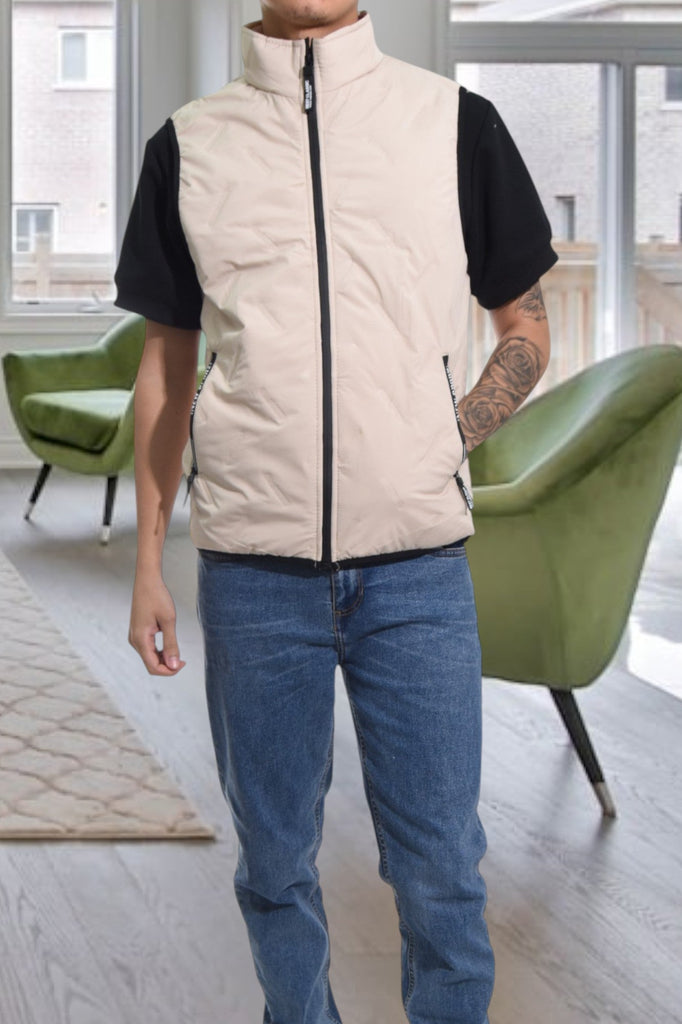 Mens Cream Body Warmer - StylePhase SA