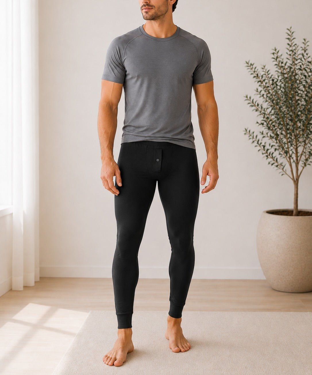 Men’s Fleece Lined Long Johns Winter leggings - StylePhase SA