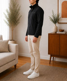 Mens Fur Zip Black Pocket Jacket - StylePhase SA