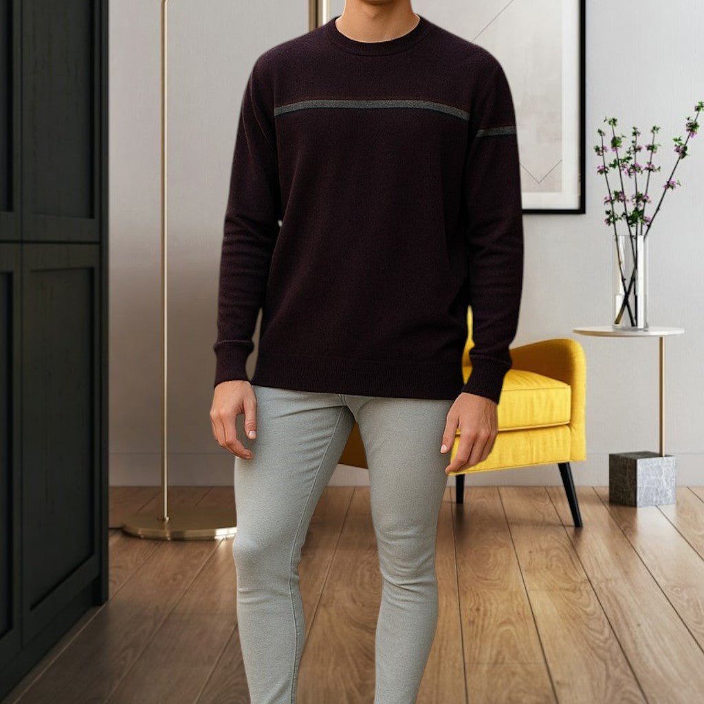 Mens Grape Stripe Jersey - StylePhase SA