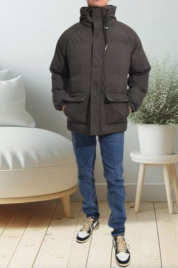 Mens Green Hoody Jacket - StylePhase SA