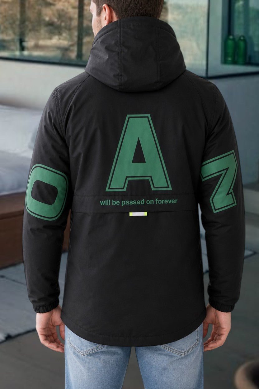 Mens Green Printed Jacket - DNA - StylePhase SA