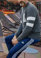 Men's Grey Printed Fleece Jersey - StylePhase SA