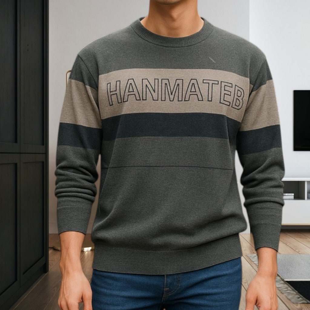 Men's Grey Printed Jersey - StylePhase SA