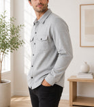 Mens Grey Shacket - StylePhase SA