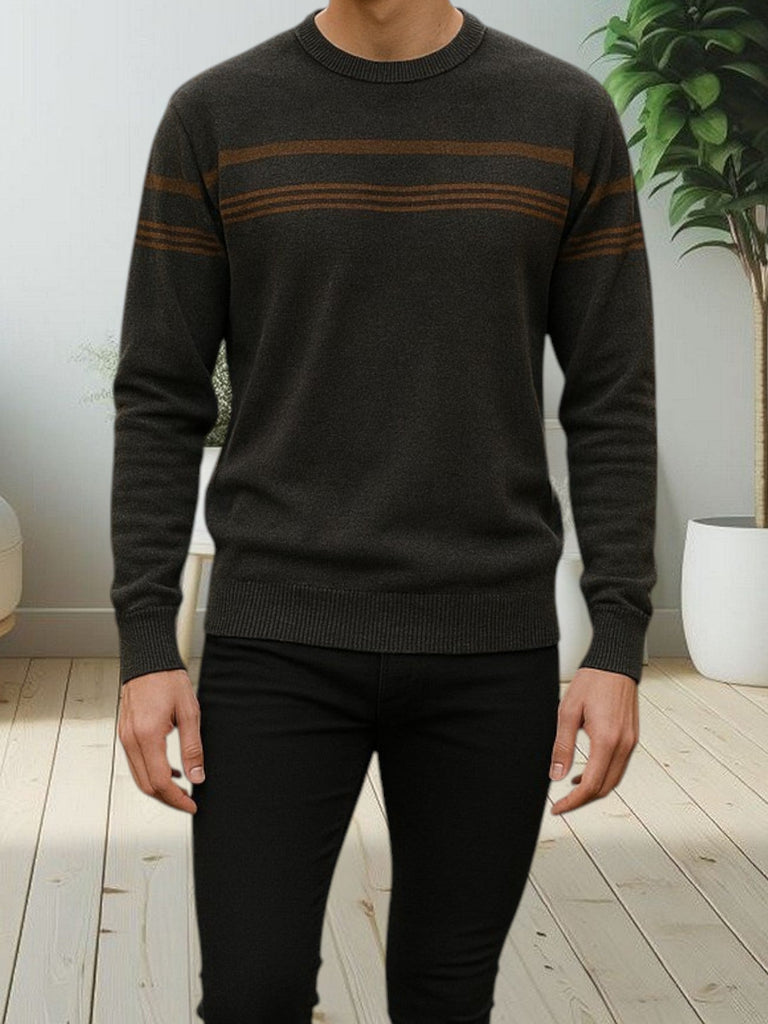 Mens Grey Stripe Jersey - StylePhase SA