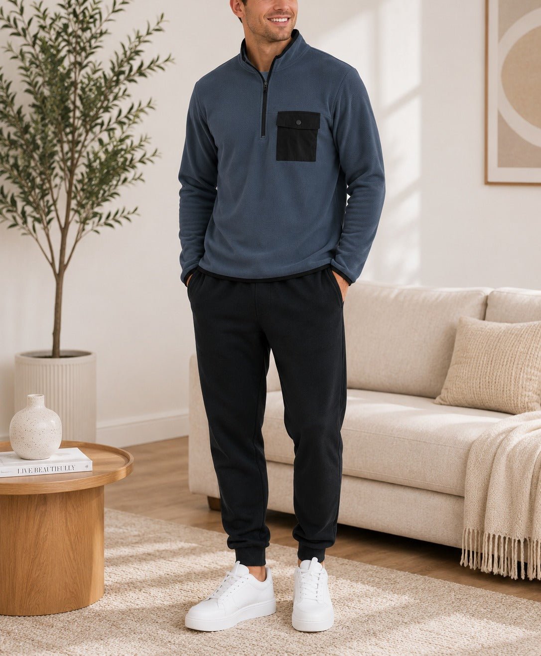 Mens Iron Gate Fleece Sweater - StylePhase SA