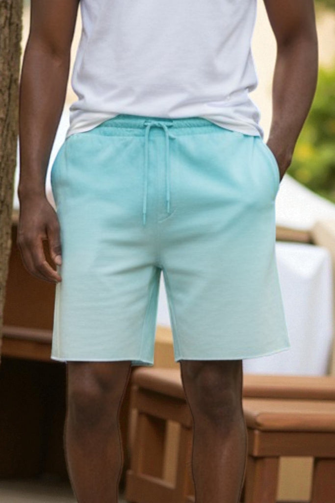 Mens Light Blue Pocket Shorts - StylePhase SA