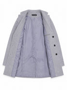 Men's Light Grey Single Breasted Coat - StylePhase SA