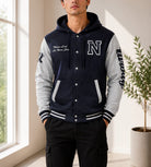 Mens Navy N Printed Hoody Jacket - StylePhase SA