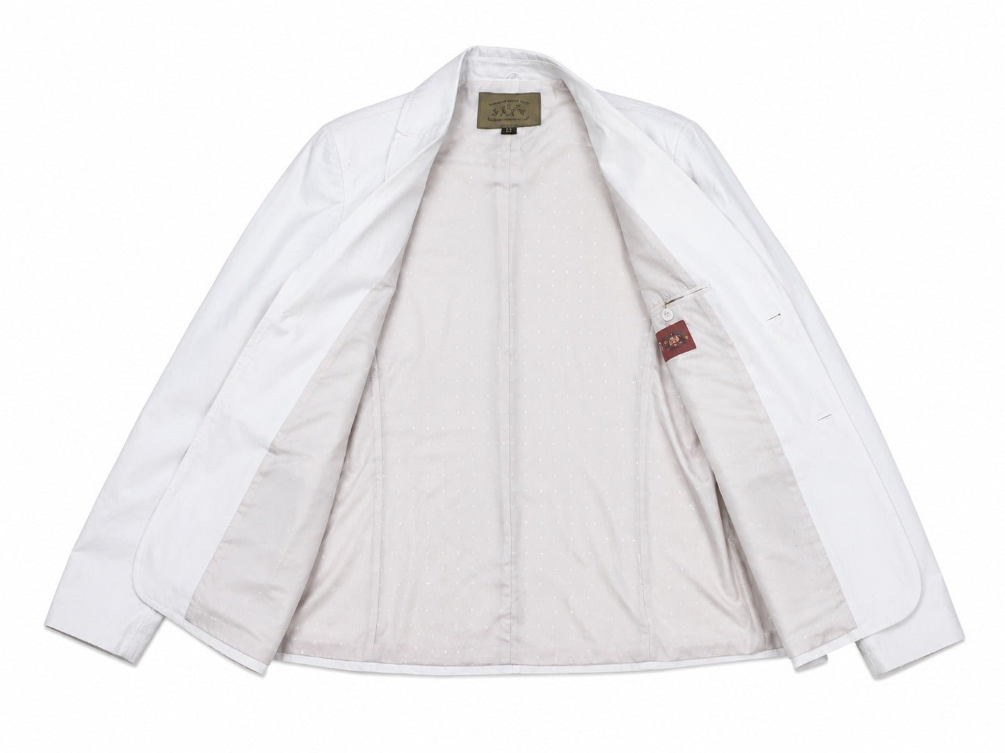 Mens Off White Collar Jacket - StylePhase SA