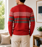 Men's Orange Printed Knit Jersey - StylePhase SA