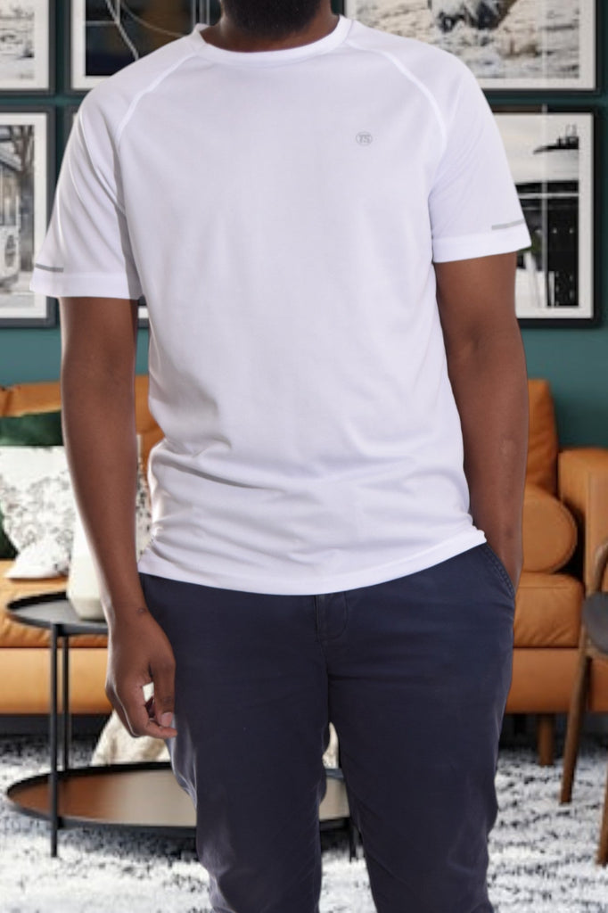 Mens Plain White T-Shirt - StylePhase SA