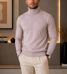 Men's Polo Neck Top - Beige - StylePhase SA