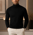 Men's Polo Neck Top - Black - StylePhase SA