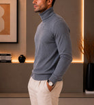 Men's Polo Neck Top - Dark Grey - StylePhase SA