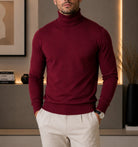 Men's Polo Neck Top - Maroon - StylePhase SA