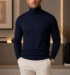 Men's Polo Neck Top - Navy - StylePhase SA