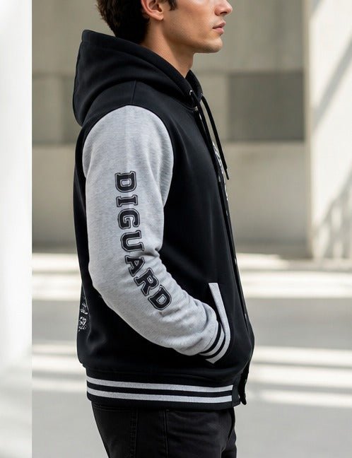 Mens Printed Black Jacket - Brooklyn - StylePhase SA