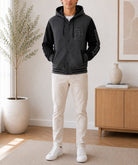 Mens Printed Charcoal Jacket - Brooklyn - StylePhase SA