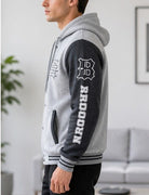 Mens Printed Grey Jacket - Brooklyn - StylePhase SA