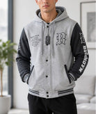 Mens Printed Grey Jacket - Brooklyn - StylePhase SA