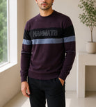 Men's Purple Block Stripe Jersey - StylePhase SA
