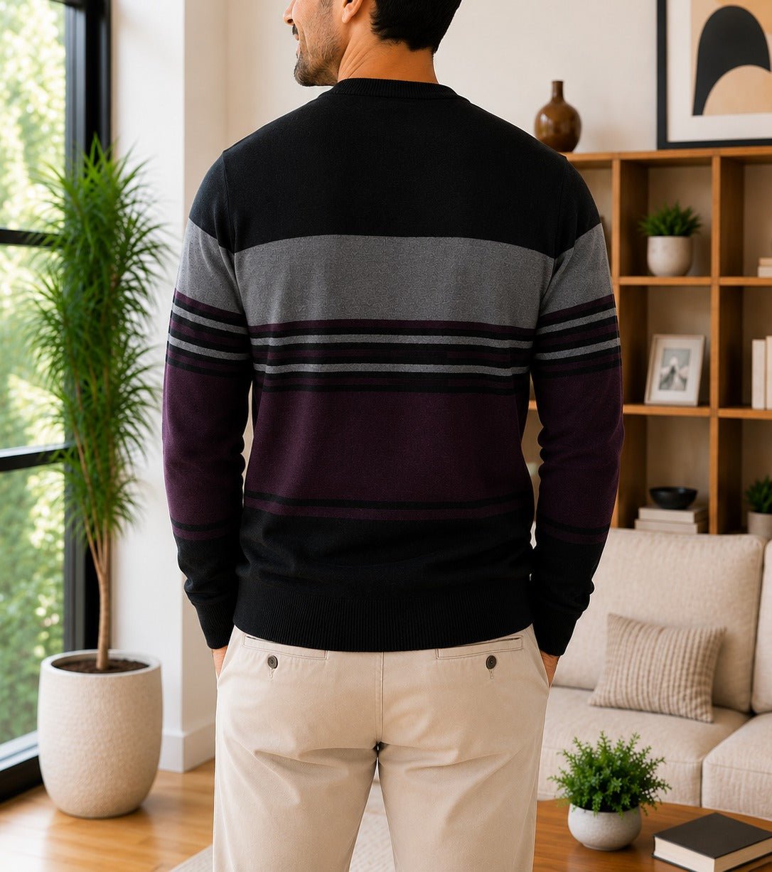 Men's Purple Knit Jersey - StylePhase SA