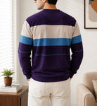 Men's Purple Printed Knit Jersey - StylePhase SA