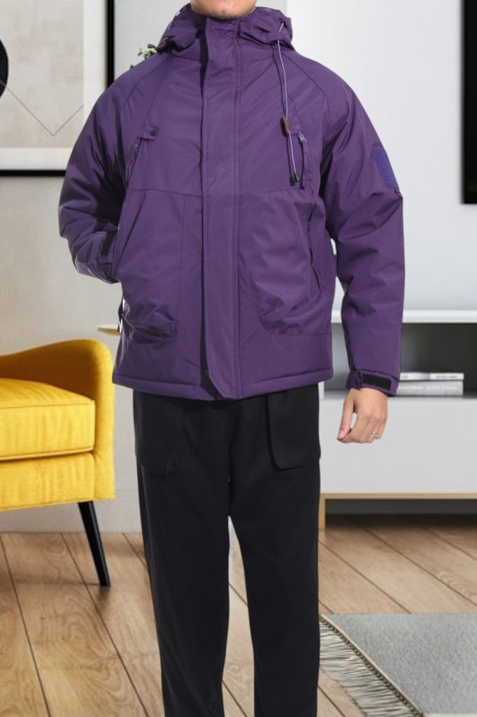 Mens Purple Zip Jacket - StylePhase SA