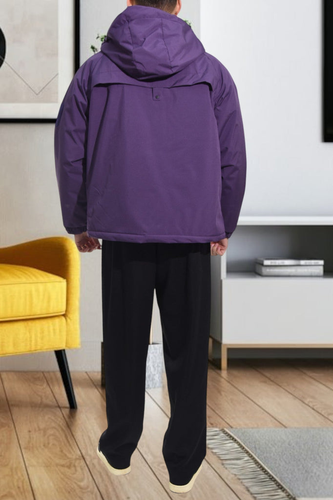 Mens Purple Zip Jacket - StylePhase SA