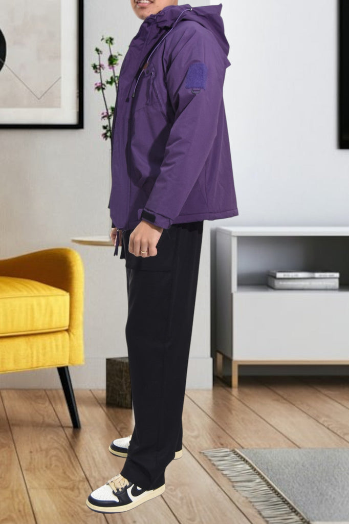 Mens Purple Zip Jacket - StylePhase SA