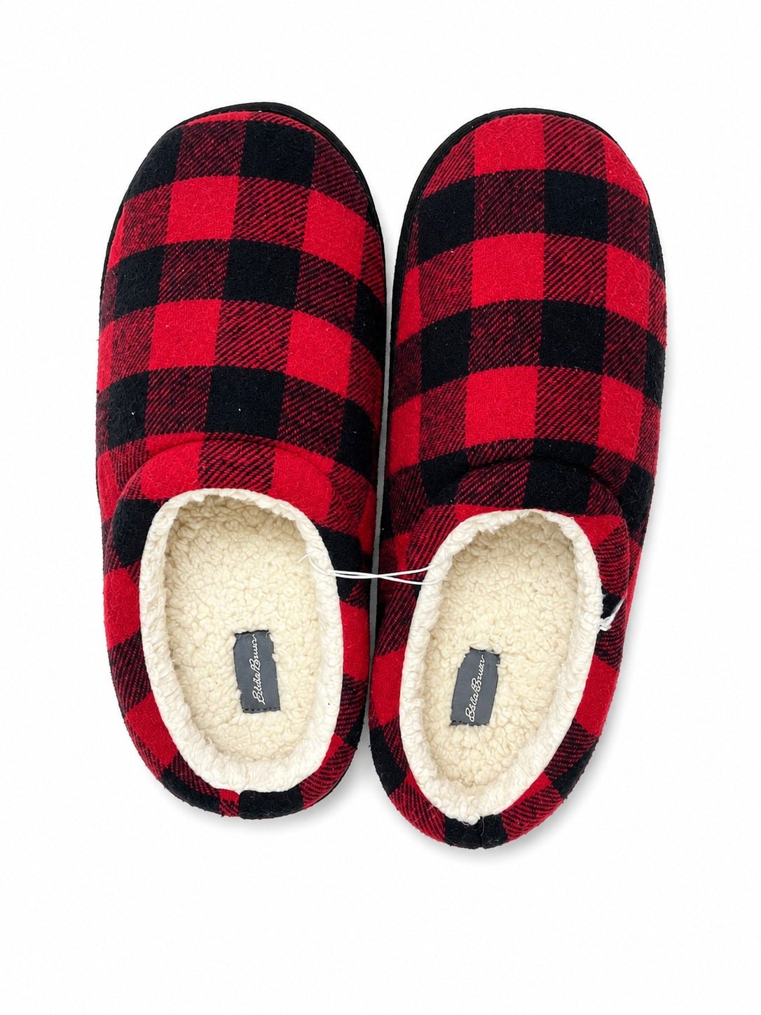 Mens Red Stripe Faux Fur Warm Shoe - StylePhase SA