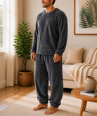 Men's Square Plush Pj - Charcoal - StylePhase SA