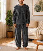 Men's Square Plush Pj - Charcoal - StylePhase SA