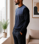 Men's Steel Blue SA Printed Sweater - StylePhase SA