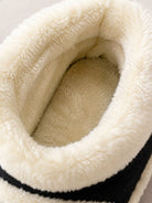Mens Tan Faux Fur Warm Shoe - StylePhase SA