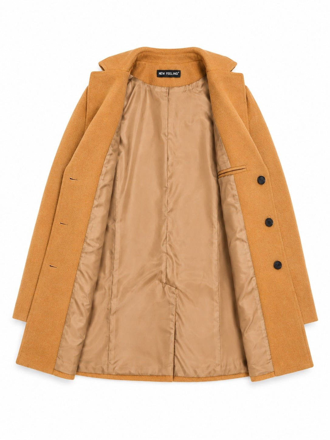 Men's Tan Single Breasted Coat - StylePhase SA