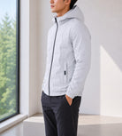 Mens White Hoody Jacket - StylePhase SA