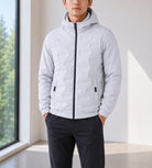 Mens White Hoody Jacket - StylePhase SA