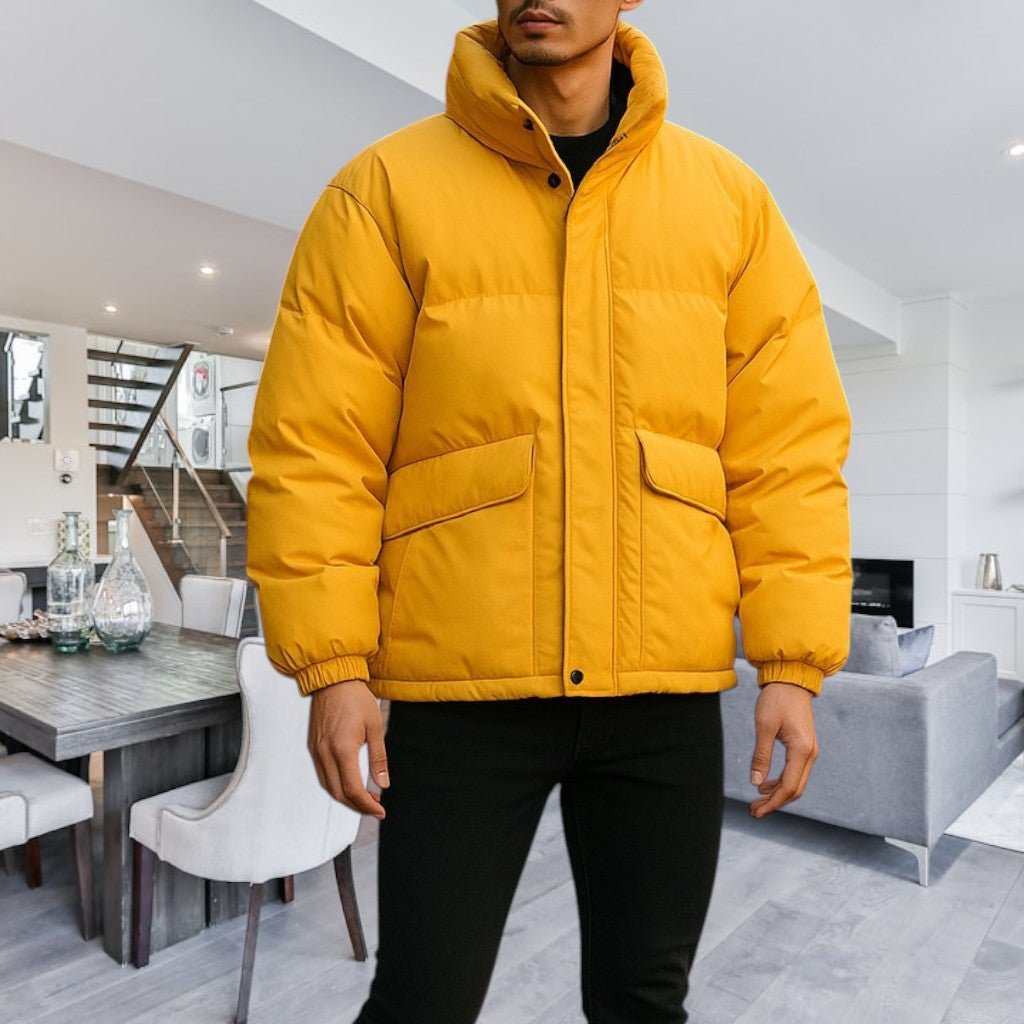 Mens Yellow Pocket Jacket - StylePhase SA
