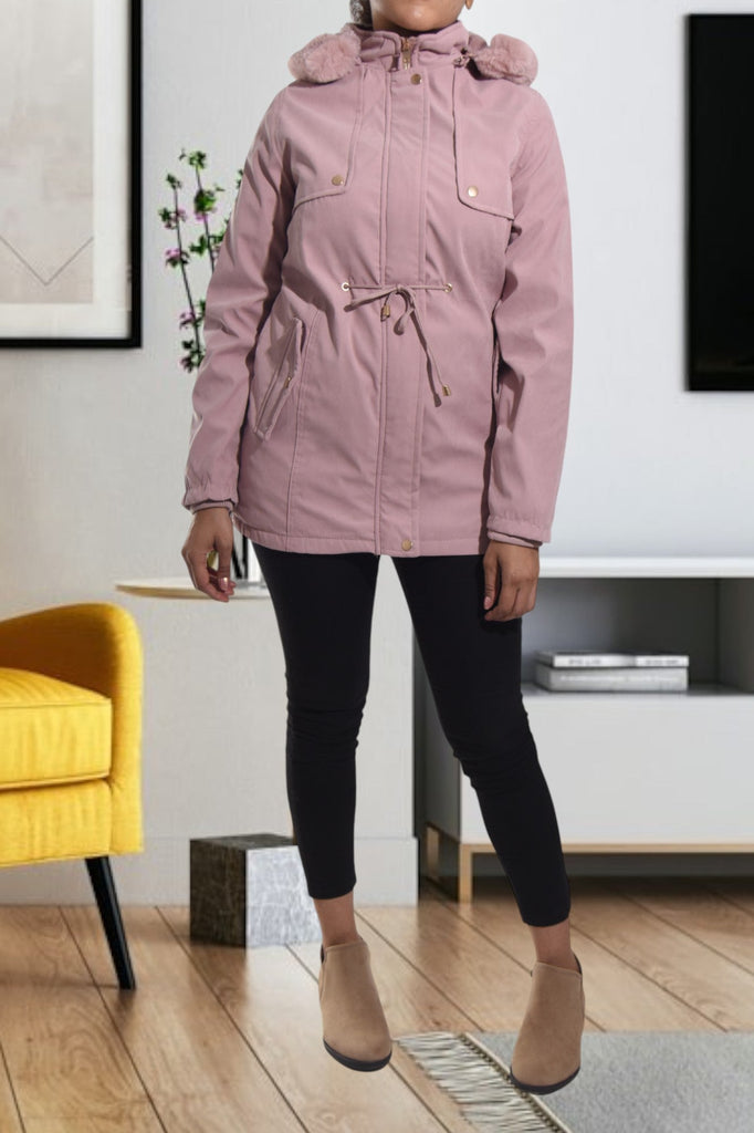 Mink Draw String Hoody Jacket - StylePhase SA