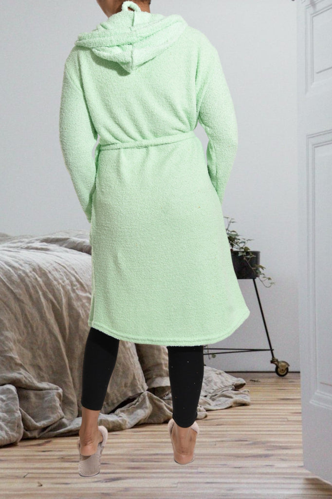 Mint Fleece Hoody Gown - StylePhase SA