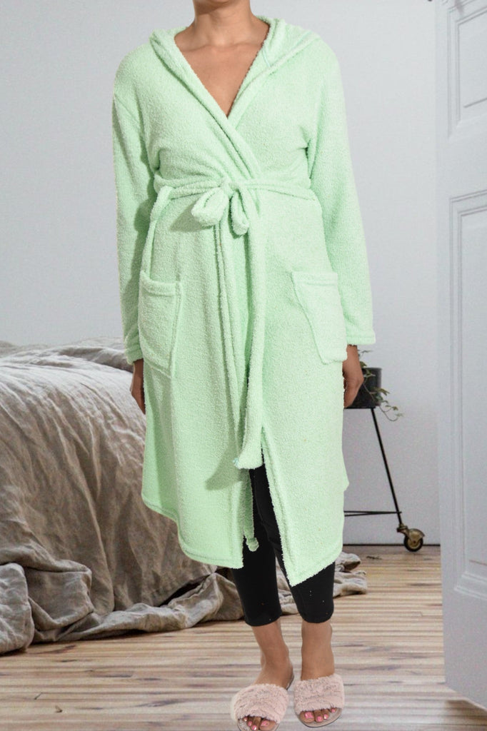 Mint Fleece Hoody Gown - StylePhase SA