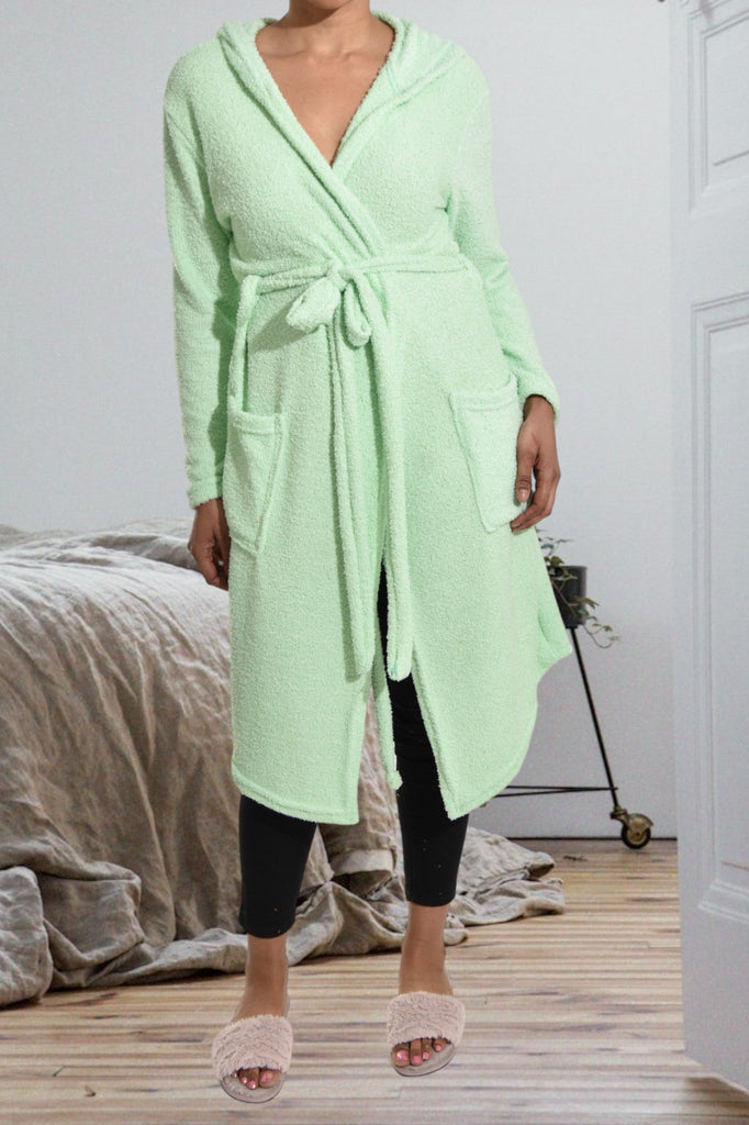 Mint Fleece Hoody Gown - StylePhase SA