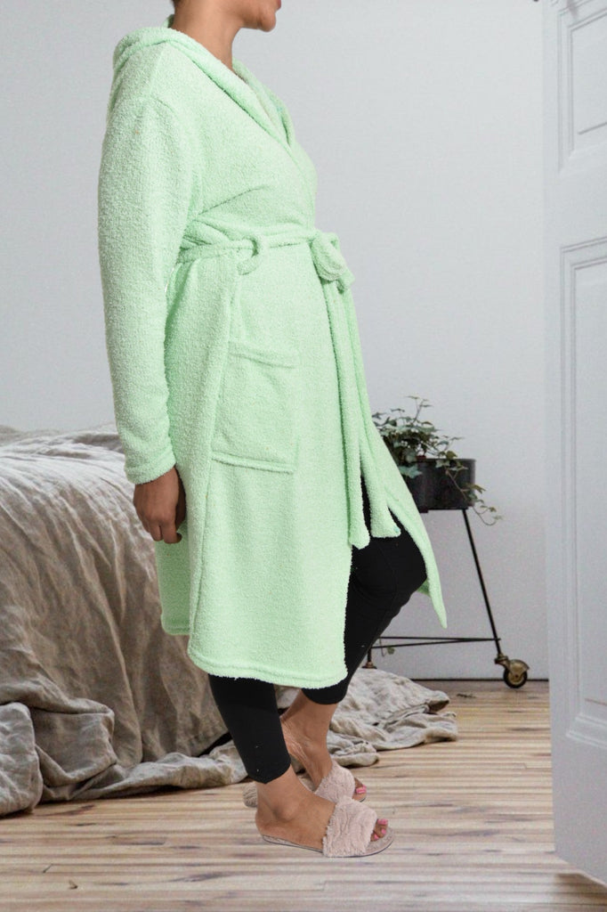 Mint Fleece Hoody Gown - StylePhase SA