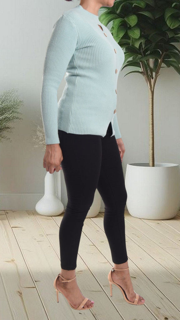 Mint Peep Hole Top - StylePhase SA