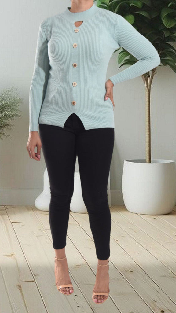 Mint Peep Hole Top - StylePhase SA