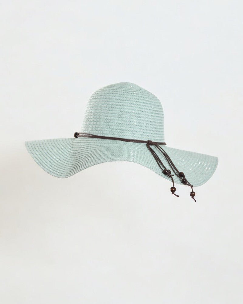 Mint Wide Brim Hat with Rope - StylePhase SA